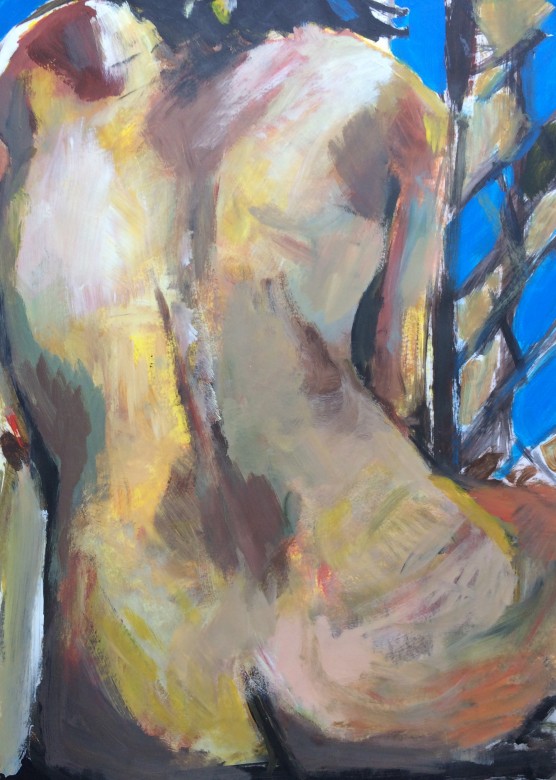 09/  Frauenakt, Acryl auf Papier, 65 x 50 cm, 2000