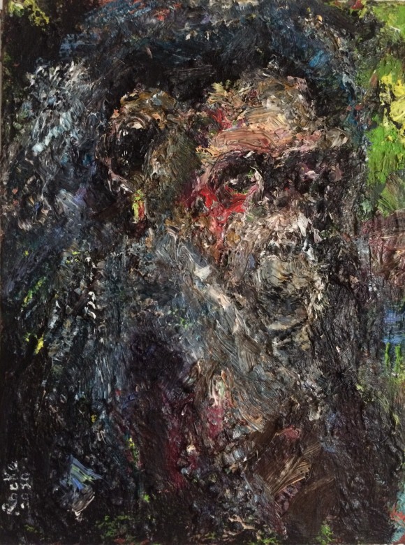 07, Mweya, Öl auf Leinwand, 30 x 40 cm, 2020