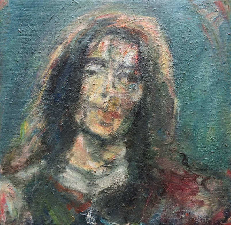 816/ Acryl auf Malpappe, 40 x 40 cm, 2009