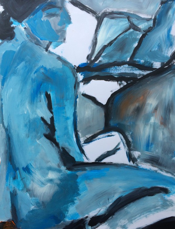 11/ Frauenakt, Acryl auf Papier, 65 x 50 cm, 2000