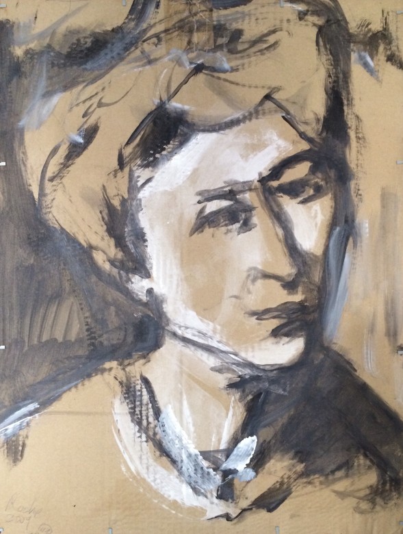 18, Mischtechnik auf Karton, 40 x 53 cm, 2009