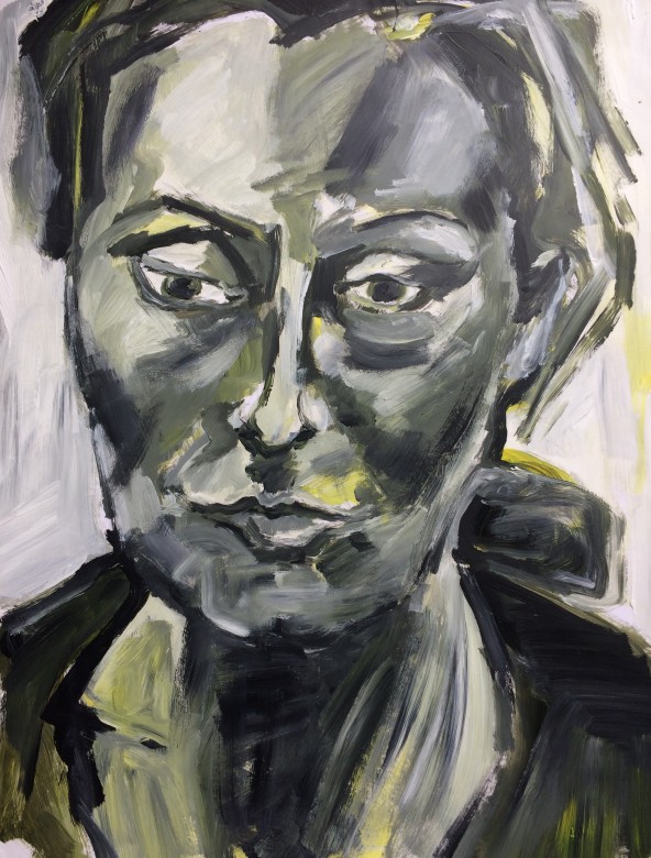 15, Acryl auf Papier, 65 x 50 cm, 2002
